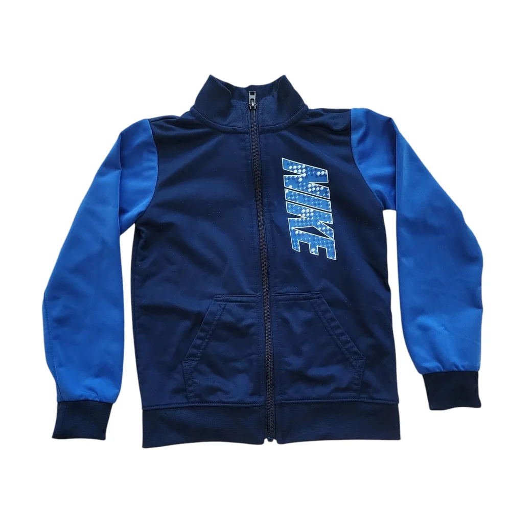 Nike Boys Blue Zip-Up Tracksuit Set - Size 4T - Picture 2 of 6